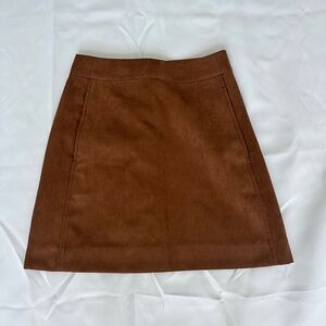 J. Crew Factory Faux Suede Mini Skirt - 00